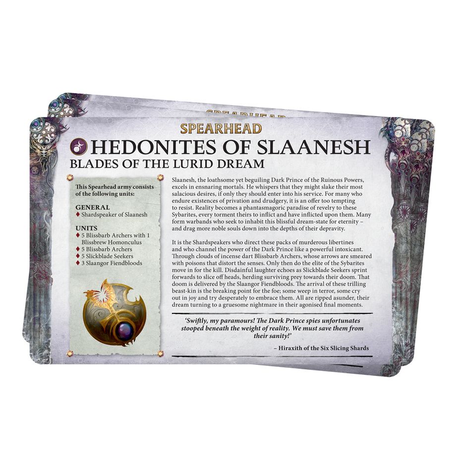 FACTION PACK: HEDONITES OF SLAANESH