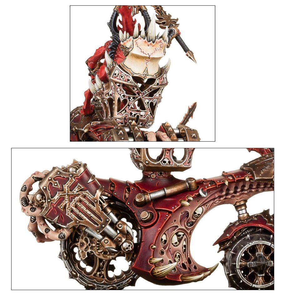 RENDMASTER, HERALD OF KHORNE ON BLOOD THRONE