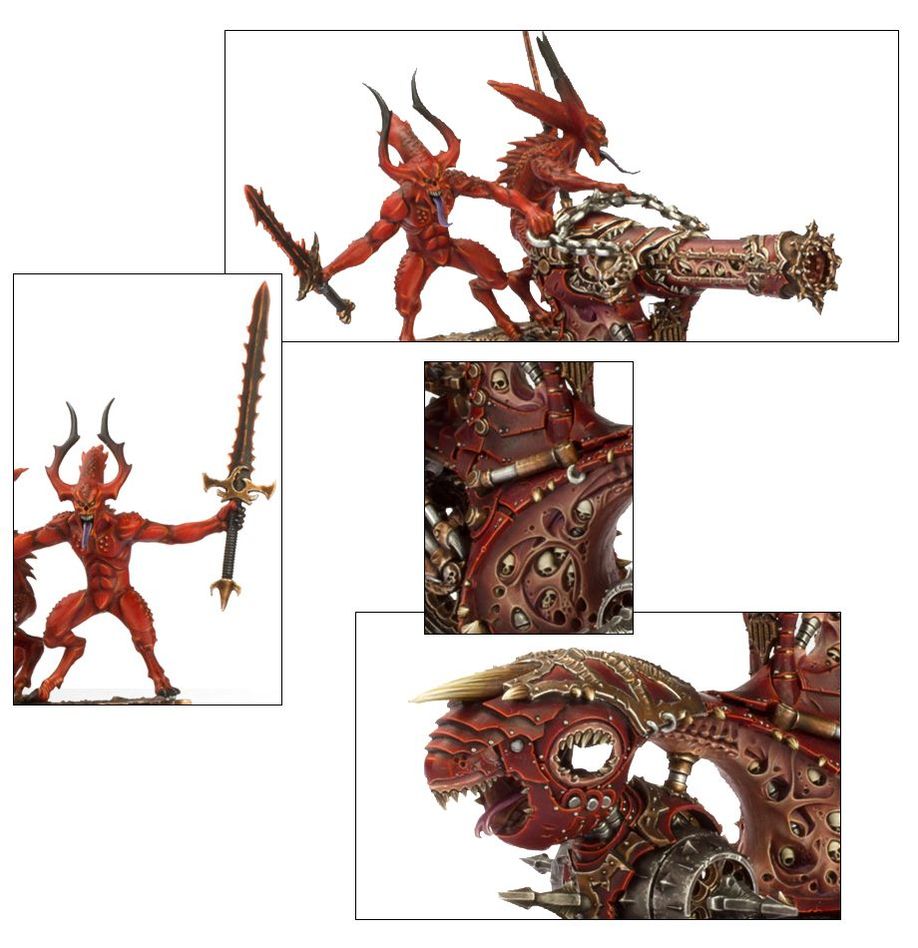 RENDMASTER, HERALD OF KHORNE ON BLOOD THRONE