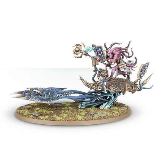 FATESKIMMER, HERALD OF TZEENTCH ON BURNING CHARIOT